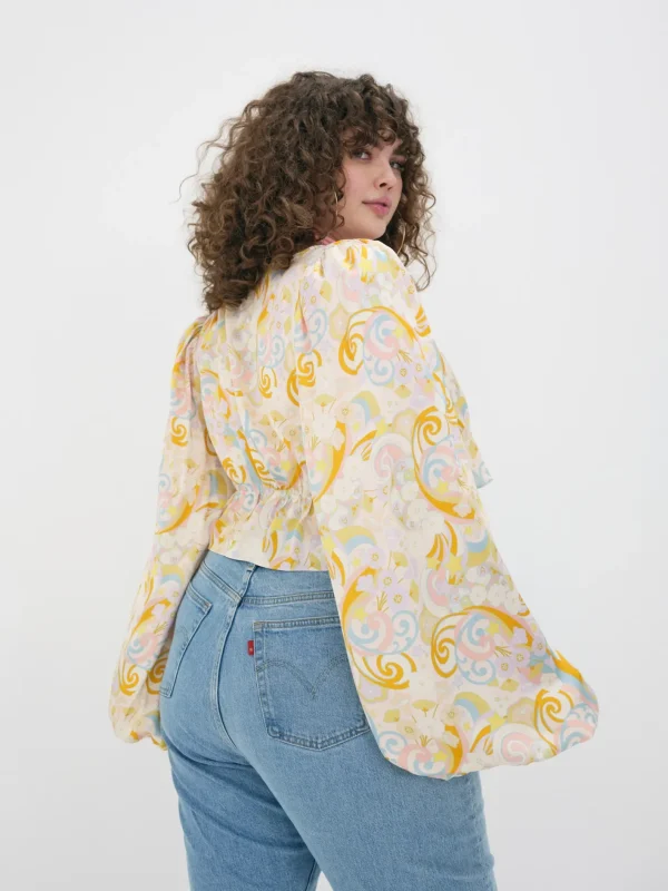 Woman For Love & Lemons Marcia Crop Top