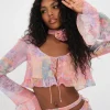 Woman For Love & Lemons Mavis Crop Blouse