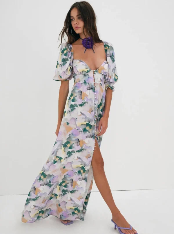 Woman For Love & Lemons Megan Maxi Dress