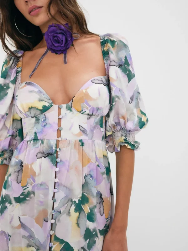 Woman For Love & Lemons Megan Maxi Dress