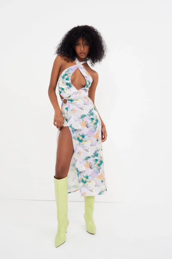 Woman For Love & Lemons Megan Midi Dress