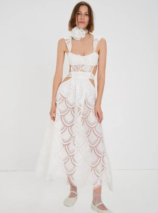 Woman For Love & Lemons Megan Midi Dress