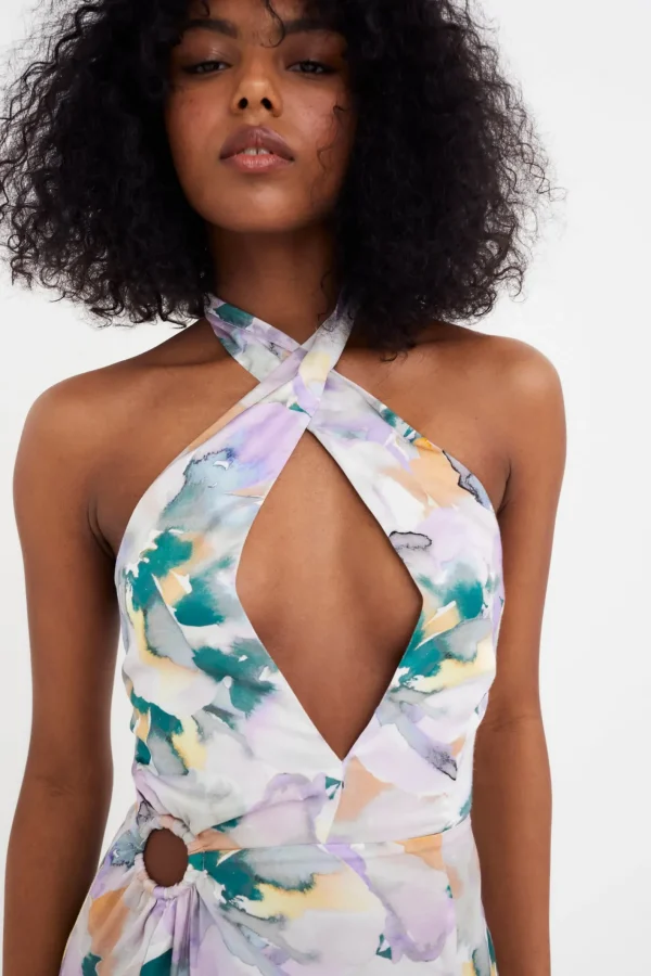 Woman For Love & Lemons Megan Midi Dress
