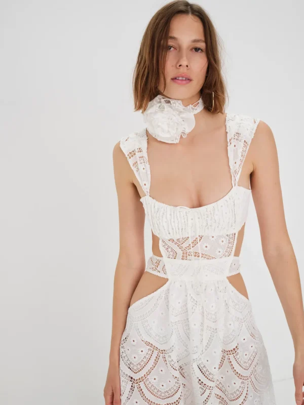 Woman For Love & Lemons Megan Midi Dress
