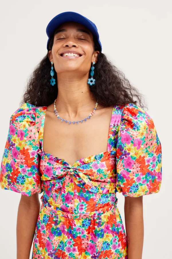 Woman For Love & Lemons Merrill Puff Sleeve Mini Dress