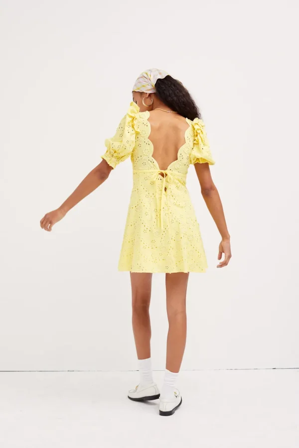 Woman For Love & Lemons Natalia Puff Sleeve Mini Dress
