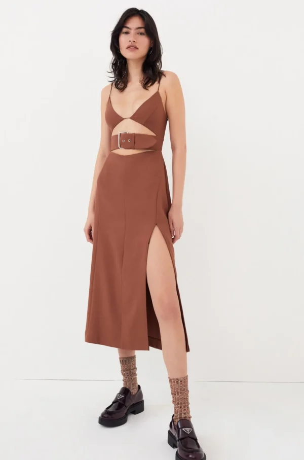 Woman For Love & Lemons Natasha Midi Dress