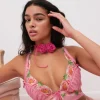 Woman For Love & Lemons Needle Point Roses Bustier