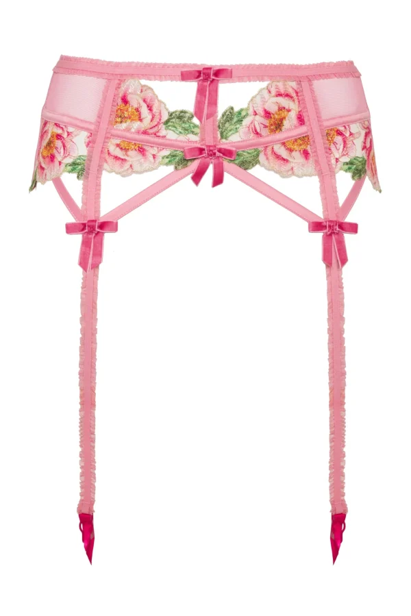 Woman For Love & Lemons Needle Point Roses Garter