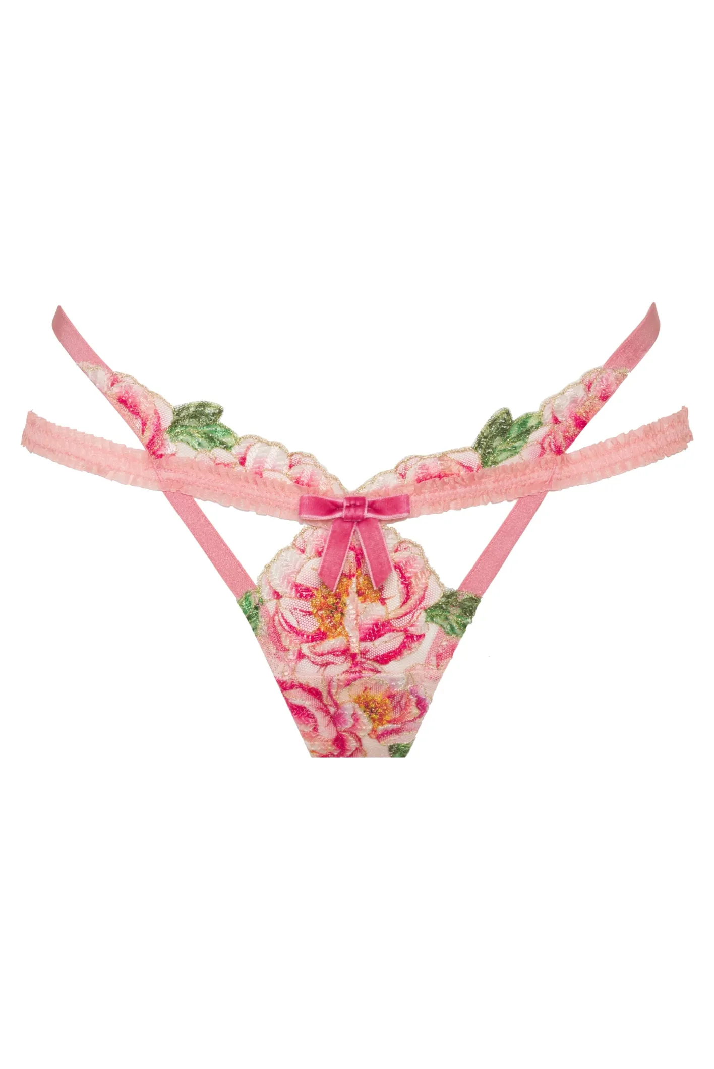 needle_point_roses_thong__9.webp Woman For Love & Lemons Needle Point Roses Thong Panty