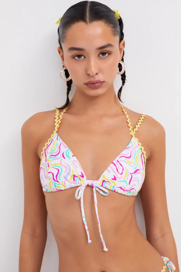 Woman For Love & Lemons Palmer Triangle Bikini Top