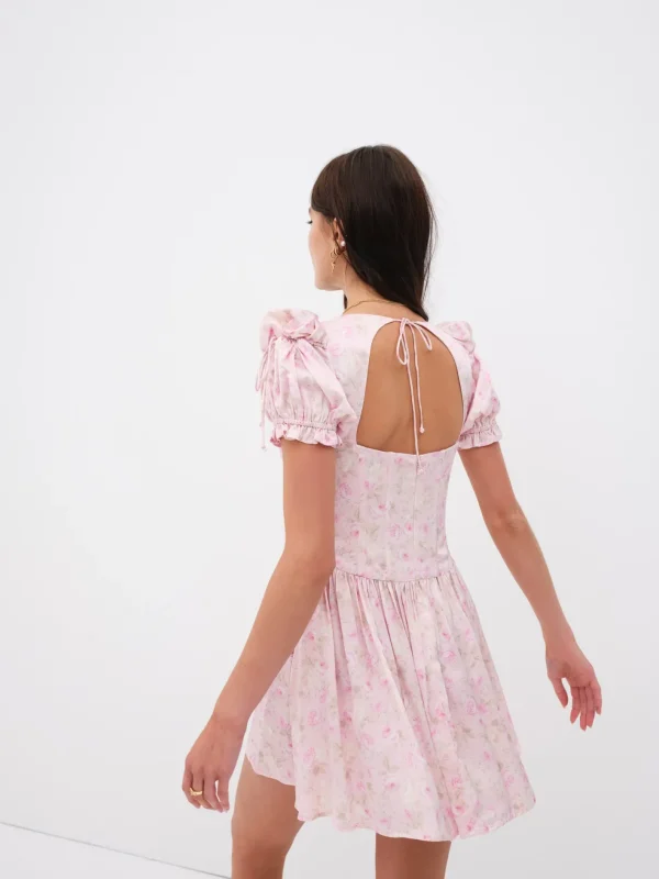Woman For Love & Lemons Paulina Puff Sleeve Mini Dress