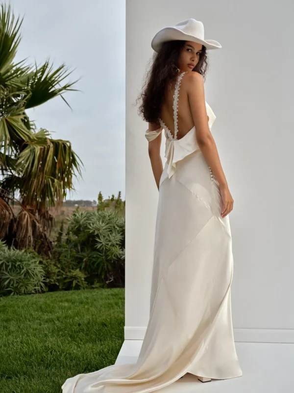 Woman For Love & Lemons Pearl Bridal Dress