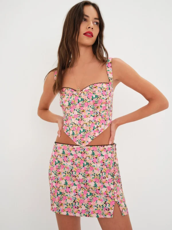 Woman For Love & Lemons Perre Mini Skirt