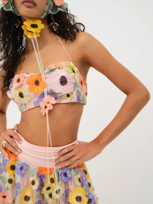 Woman For Love & Lemons Piccola Crop Top