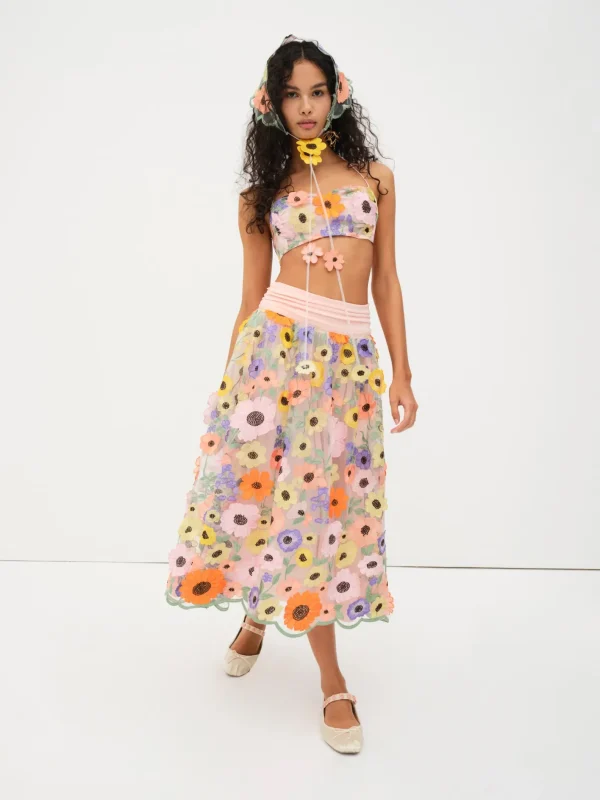 Woman For Love & Lemons Piccola Crop Top
