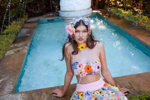 Woman For Love & Lemons Piccola Crop Top