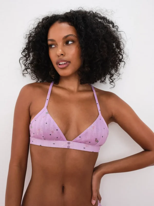 Woman For Love & Lemons Pointelle Bralette & Panty Sleep Set