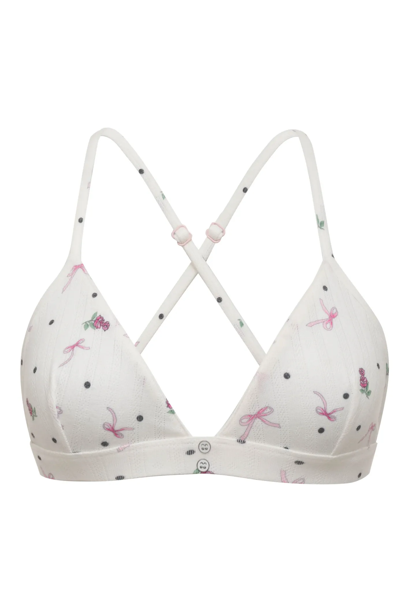 pointelle_bralette__panty_5.webp Woman For Love & Lemons Pointelle Bralette & Panty Sleep Set