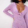Woman For Love & Lemons Pointelle Deep V Onesie
