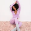 Woman For Love & Lemons Pointelle Long Sleeve Sleep Set