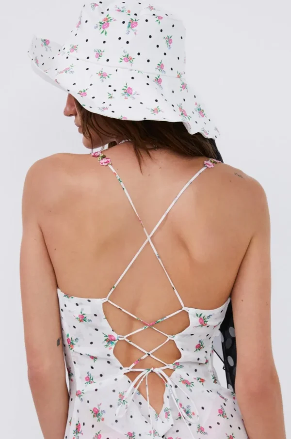 Woman For Love & Lemons Poplin Printed Bucket Hat