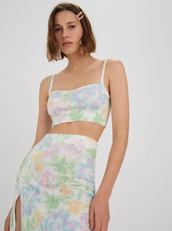 Woman For Love & Lemons Reese Crop Top