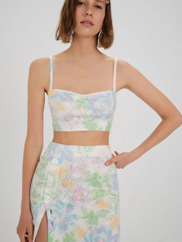 Woman For Love & Lemons Reese Crop Top
