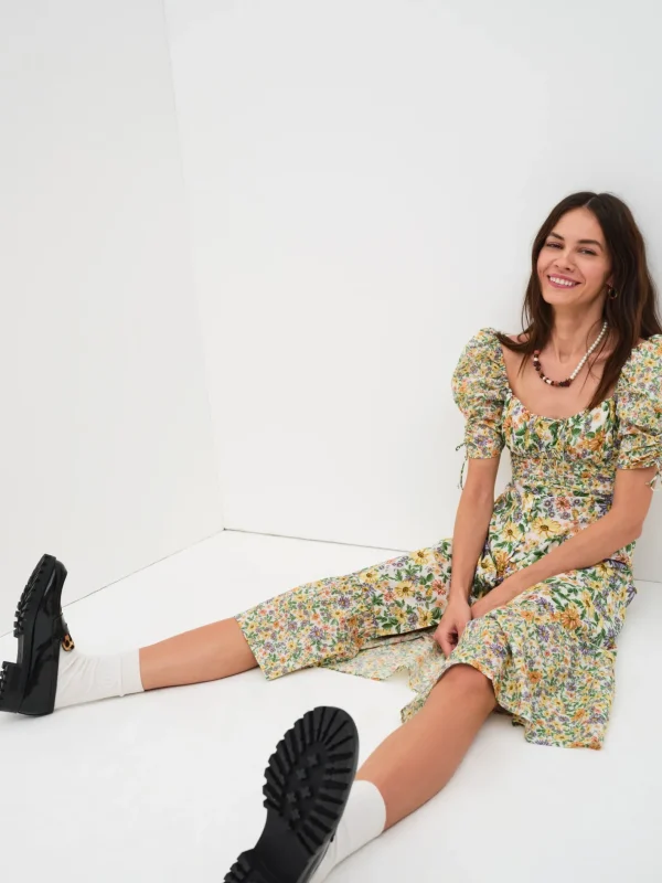Woman For Love & Lemons Riley Midi Dress