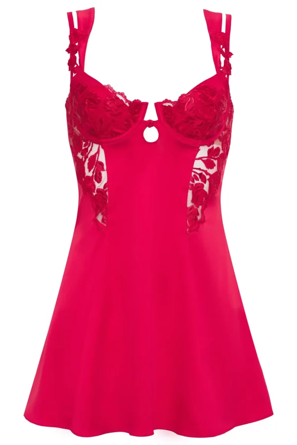 Woman For Love & Lemons Romantic Roses Printed Slip