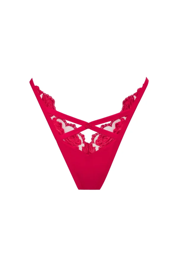 Woman For Love & Lemons Romantic Roses Thong Panty