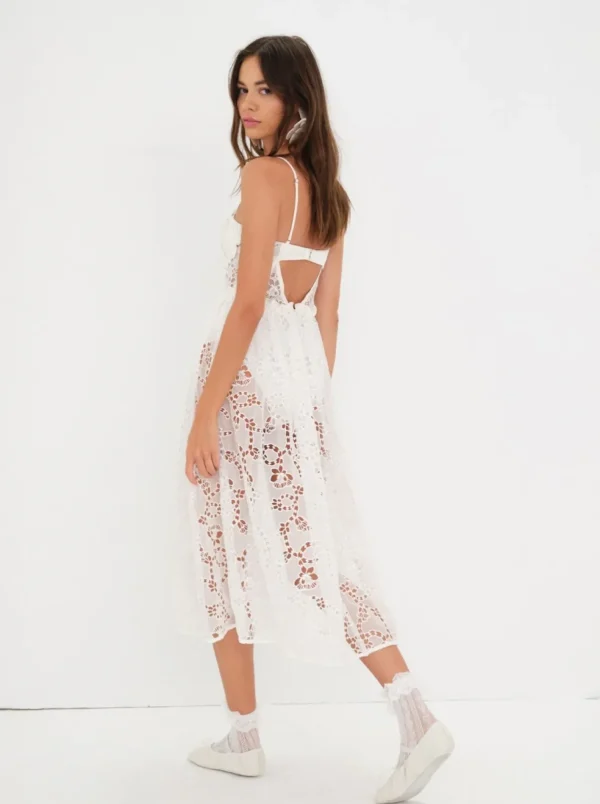 Woman For Love & Lemons Romi Midi Dress
