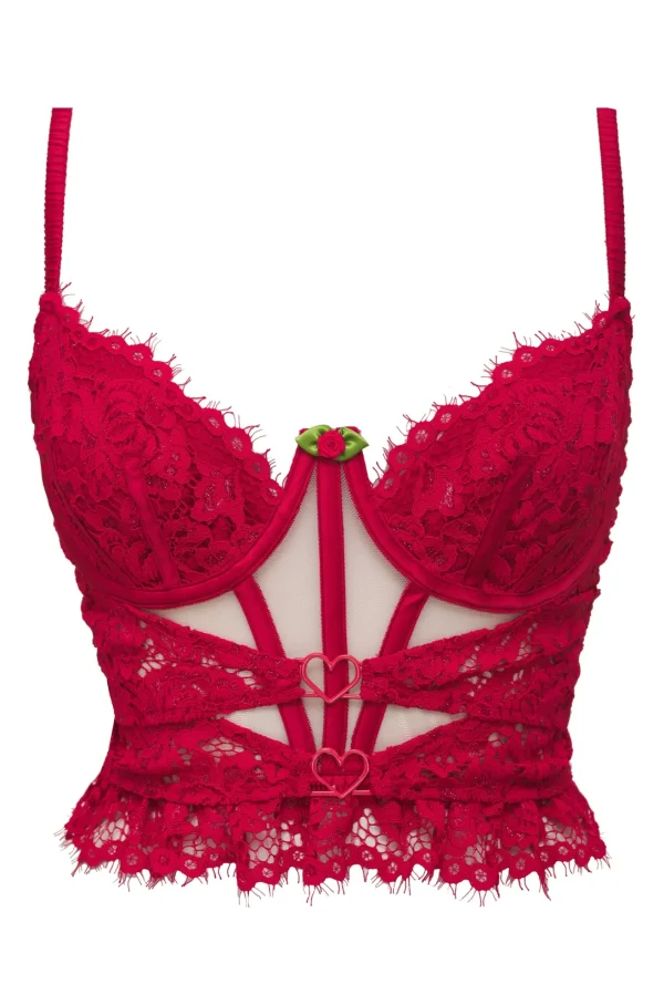 Woman For Love & Lemons Rosa Lace Bustier
