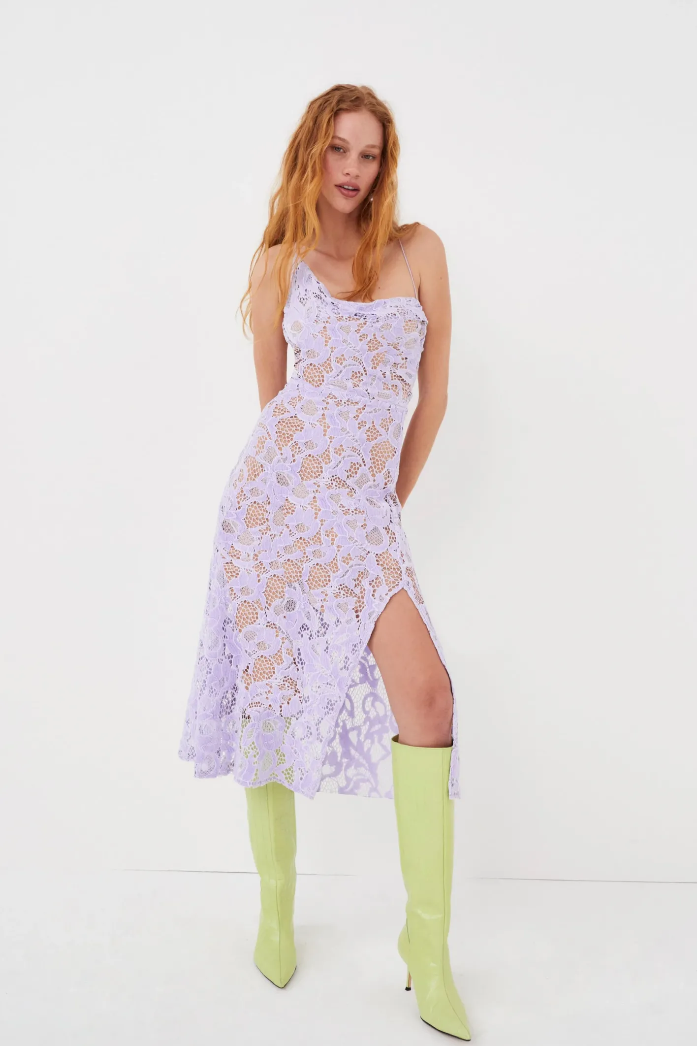 rosemary_lined_midi_dress_0.webp Woman For Love & Lemons Rosemary Lined Midi Dress