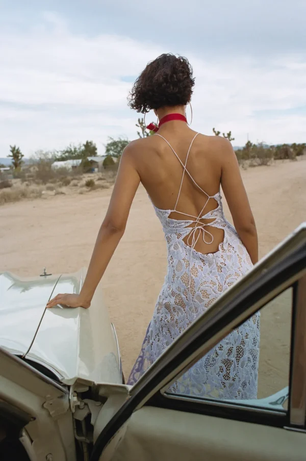 Woman For Love & Lemons Rosemary Lined Midi Dress