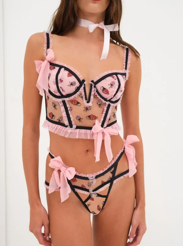 Woman For Love & Lemons Rosie Bow Bustier