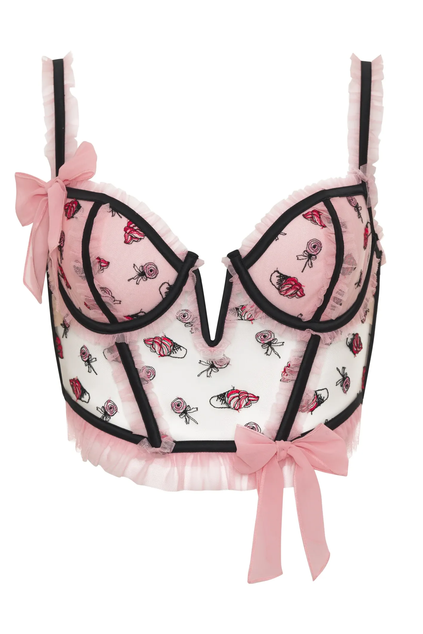 rosie_bow_bustier_7.webp Woman For Love & Lemons Rosie Bow Bustier