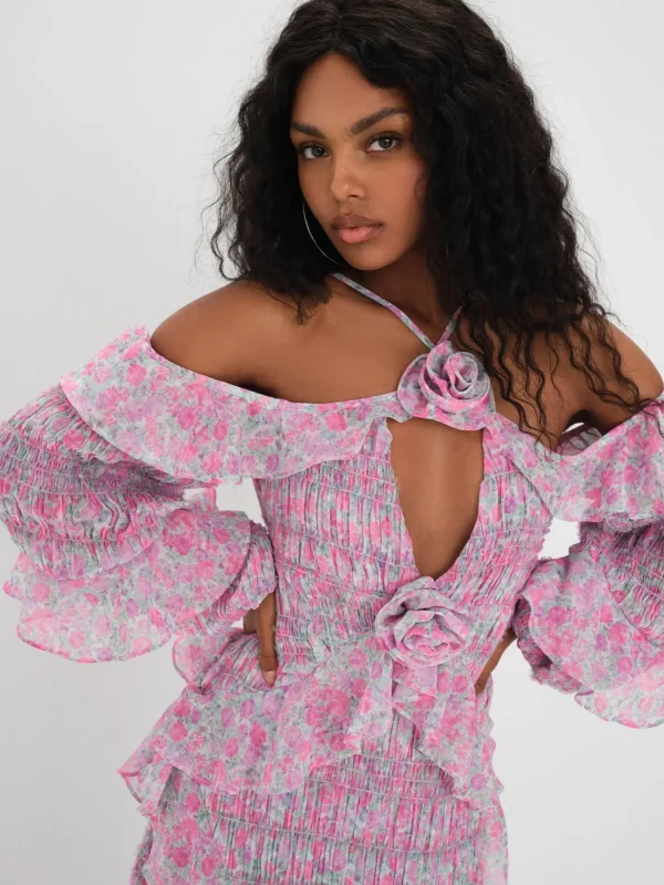 Woman For Love & Lemons Rowan Maxi Dress
