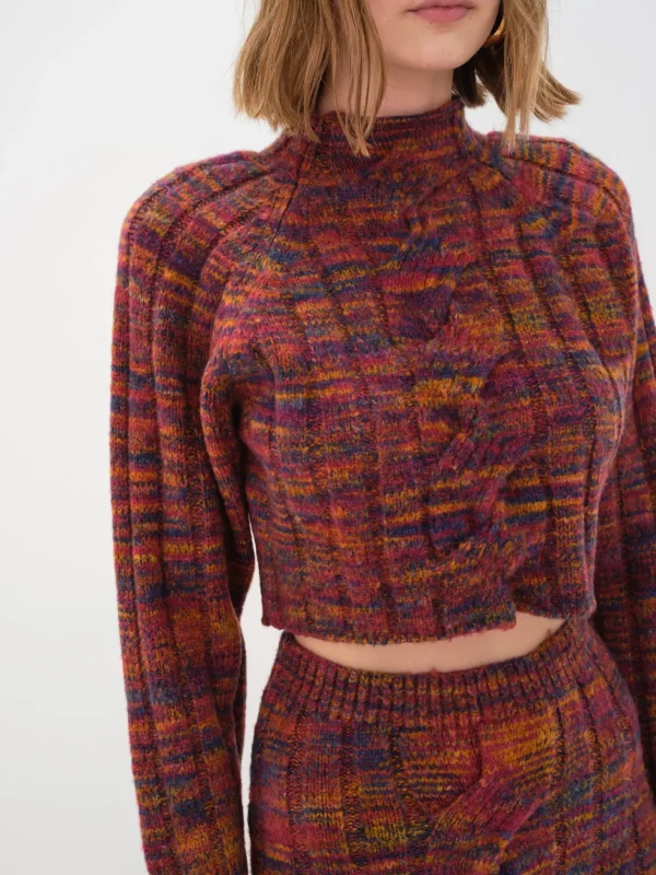 Woman For Love & Lemons Ruby Cropped Turtleneck
