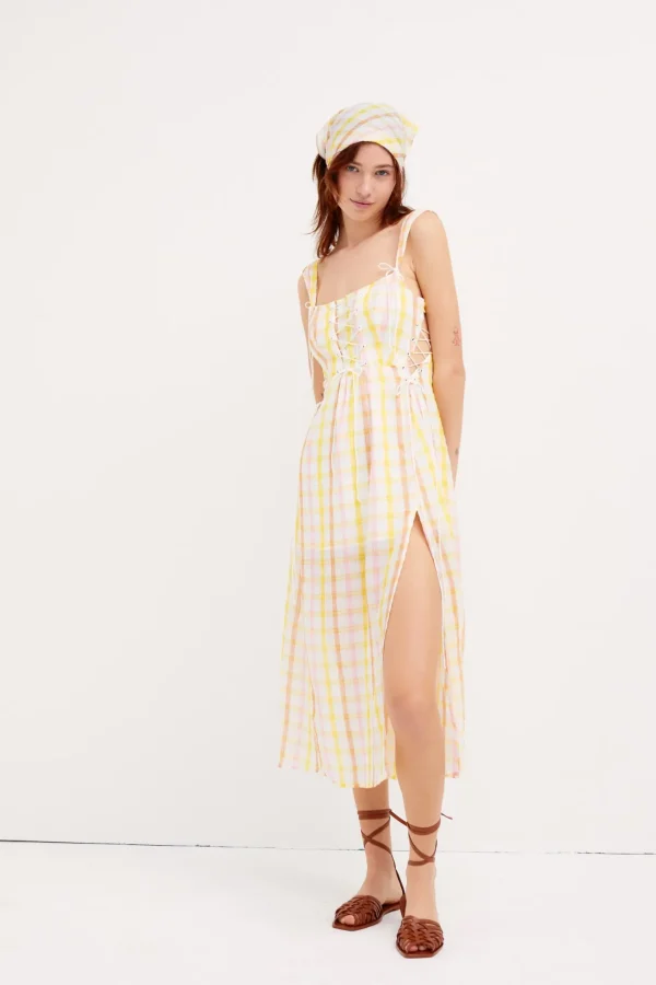 Woman For Love & Lemons Rue Midi Dress