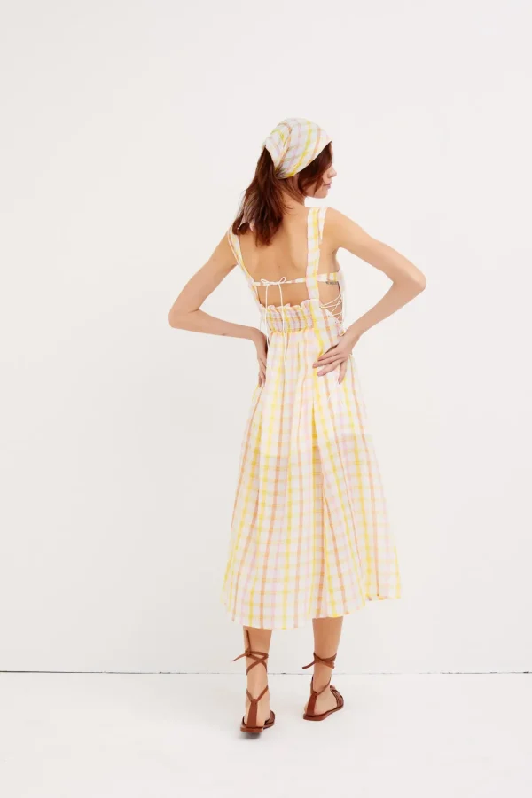Woman For Love & Lemons Rue Midi Dress