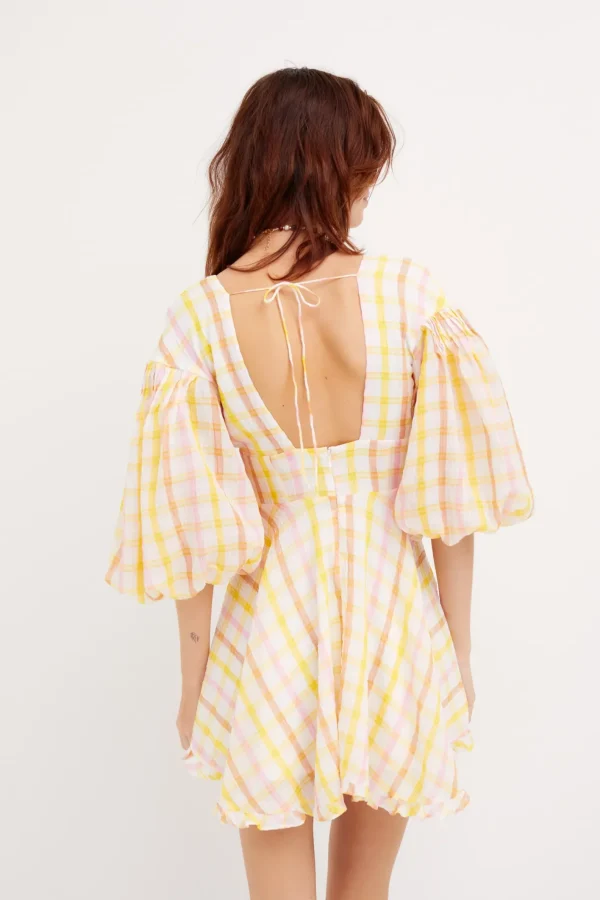 Woman For Love & Lemons Rue Puff Sleeve Mini Dress