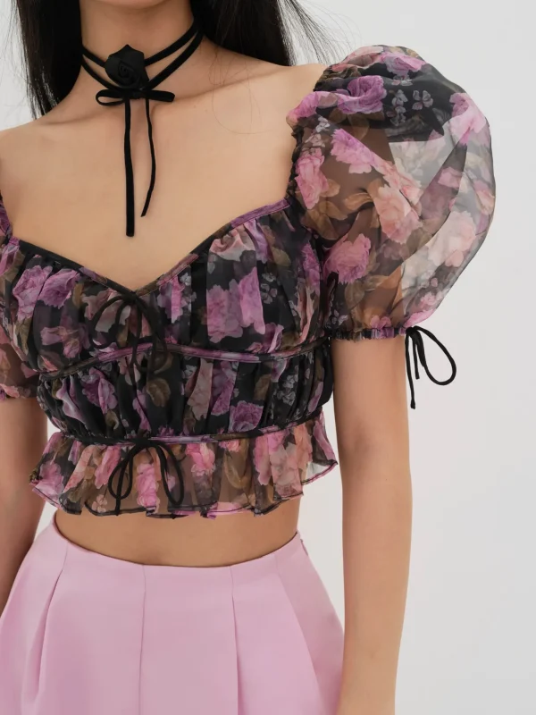 Woman For Love & Lemons Sunshine Crop Top