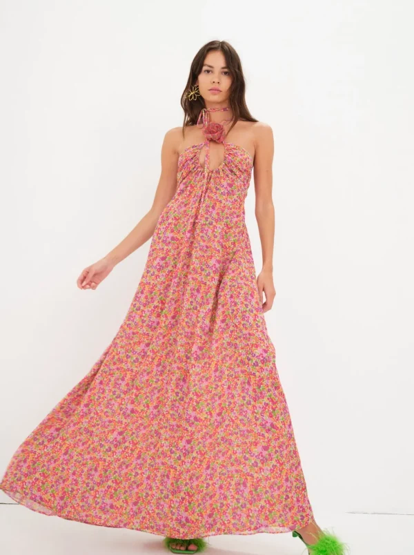 Woman For Love & Lemons Suzette Maxi Dress