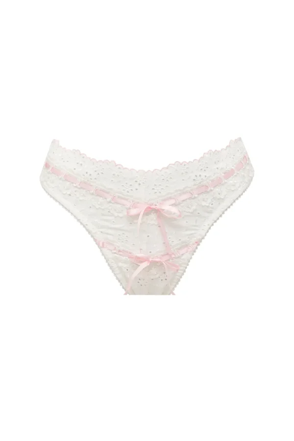 Woman For Love & Lemons Swirl Eyelet High-Waist Cheeky Panty