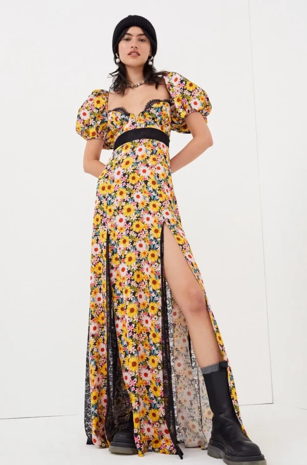 Woman For Love & Lemons Sylvia Maxi Dress