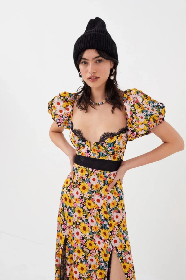 Woman For Love & Lemons Sylvia Maxi Dress