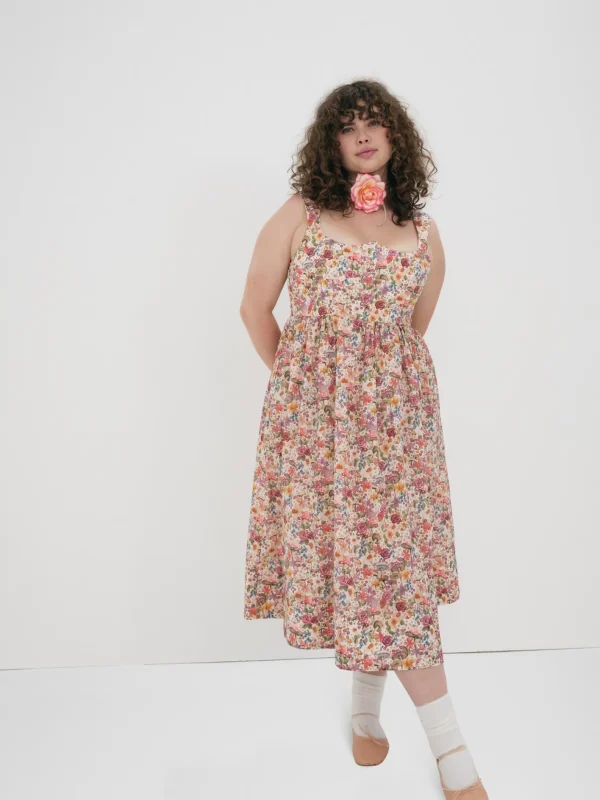 Woman For Love & Lemons Theodora Midi Dress