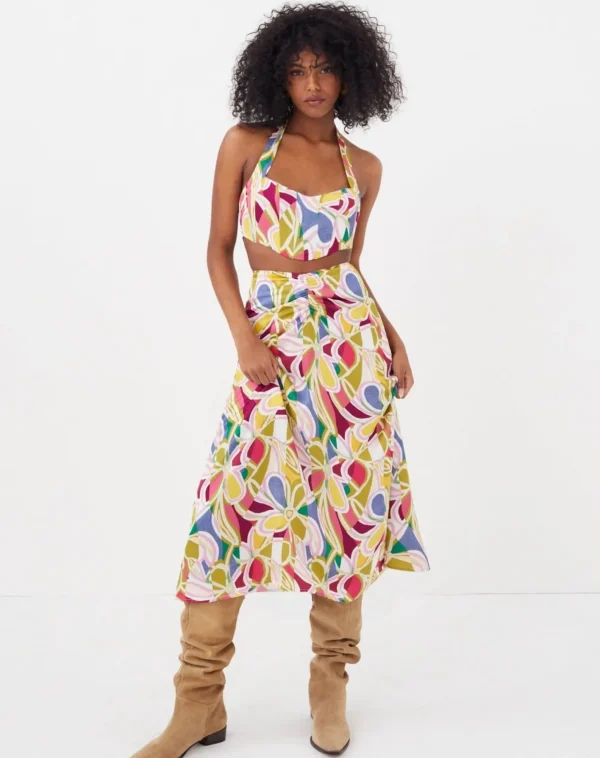Woman For Love & Lemons Thora Midi Skirt