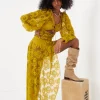 Woman For Love & Lemons Tiana Midi Dress